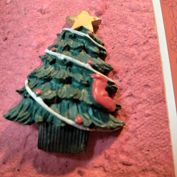 Santas Surprise Christmas Tree Pin Wildflower Seed Paper Bloomin Flower Cards - Picture 2 of 5